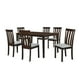 K-LIVING Diana Ensemble de table à manger rectangulaire avec chaises (Table avec 4 chaises) – image 2 sur 4