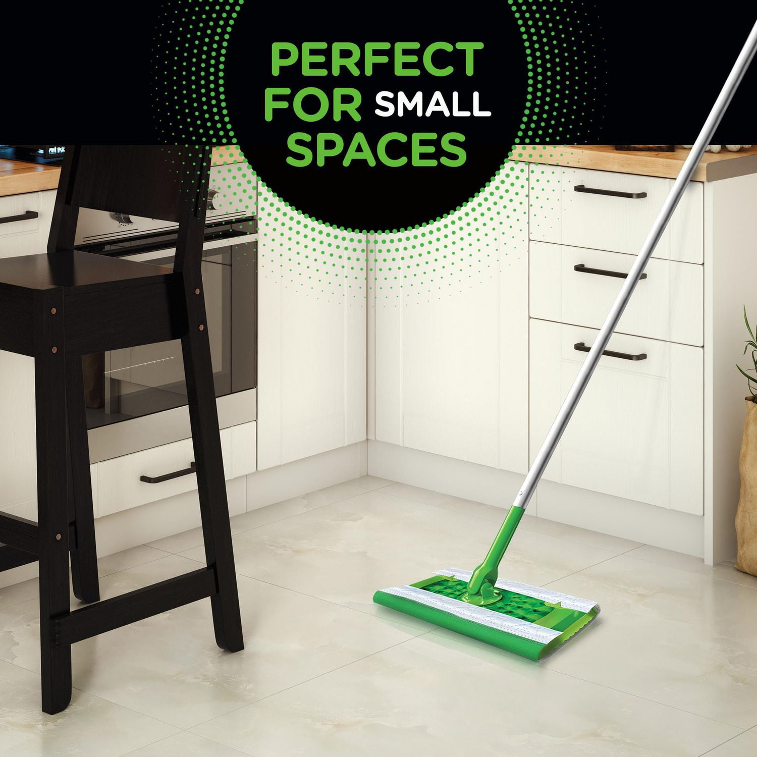 Swiffer Sweeper Dry + Wet All Purpose Floor Mopping and Cleaning Starter Kit  with Heavy-Du