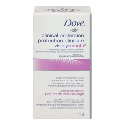 Dove® Protection Clinique Visibly smooth Bâton antisudorifique rose sauvage