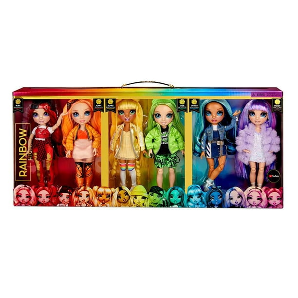 Rainbow High Fantastic Fashion Amaya Raine - Poupée-mannequin arc-en-ciel  de 11 po (28 cm) et jouet