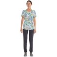 thumbnail image 2 of Scrubstar Women's Superbloom V-Neck Print Scrub Top ​, 2 of 5
