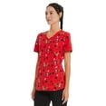thumbnail image 3 of Scrubstar Women's Calling Canada V-Neck Print Scrub Top ​, 3 of 5