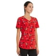 thumbnail image 4 of Scrubstar Women's Calling Canada V-Neck Print Scrub Top ​, 4 of 5