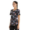 thumbnail image 3 of Doc McStuffins RX For Hugs Women’s V-Neck Print Scrub Top ​, 3 of 5