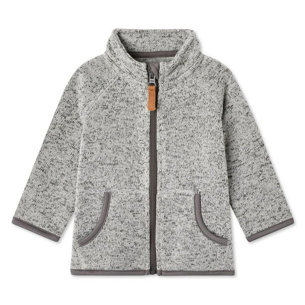 Baby Boys' Fleece FullZip Sweater Walmart.ca