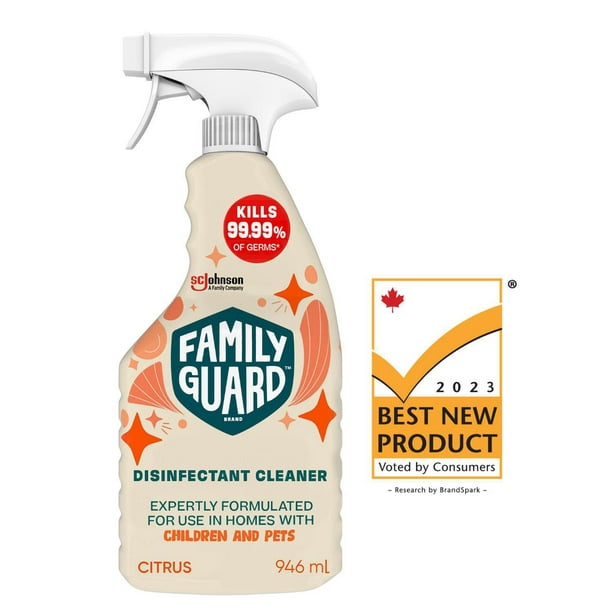 Family Guard nettoyant désinfectant, Tue 99,99 % des germes, Parfum d'agrumes 946 mL