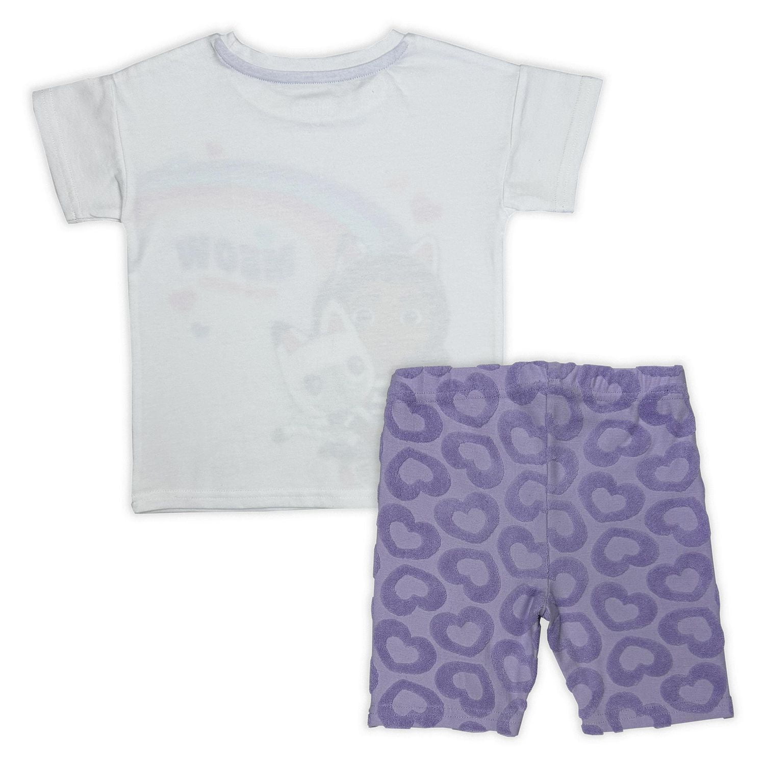 Gabby's Dollhouse Ensemble 2 pièces pour petites filles avec haut à manches courtes et short de vélo