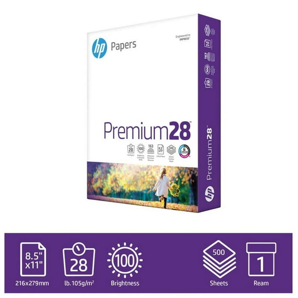 Papier pour imprimante HP Premium28 8,5 x 11, 24lb, 1 rame