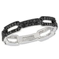 thumbnail image 1 of Asteria Black Diamond-Accent Sterling Silver Eternity Ring, Size 7 Only, 1 of 4