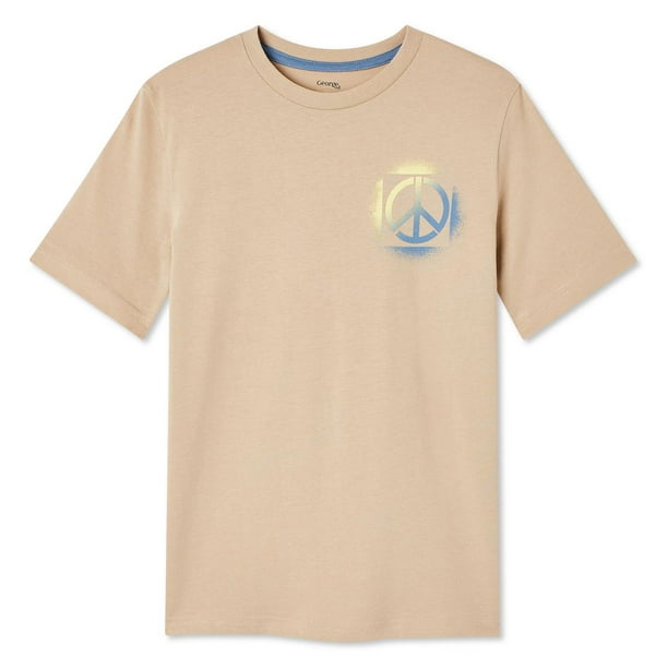 T-shirt à manches courtes avec imprimé graphique George pour garçons Tailles TP–TG