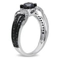 thumbnail image 2 of Asteria 1 Carat T.W. Black and White Diamond Sterling Silver Loop Style Engagement Ring, 2 of 4
