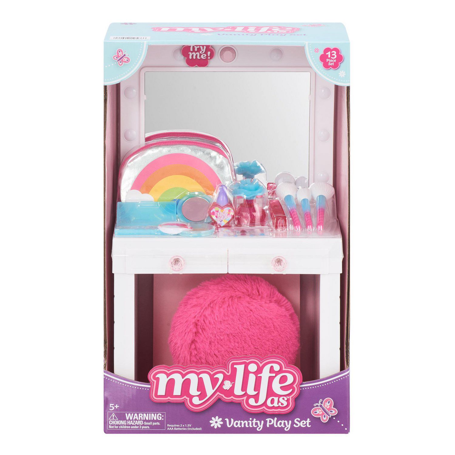 My Life As Vanity Play Set for 18 Inch Dolls 13 Pieces For