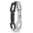 thumbnail image 2 of Asteria Black Diamond-Accent Sterling Silver Eternity Ring, Size 7 Only, 2 of 4