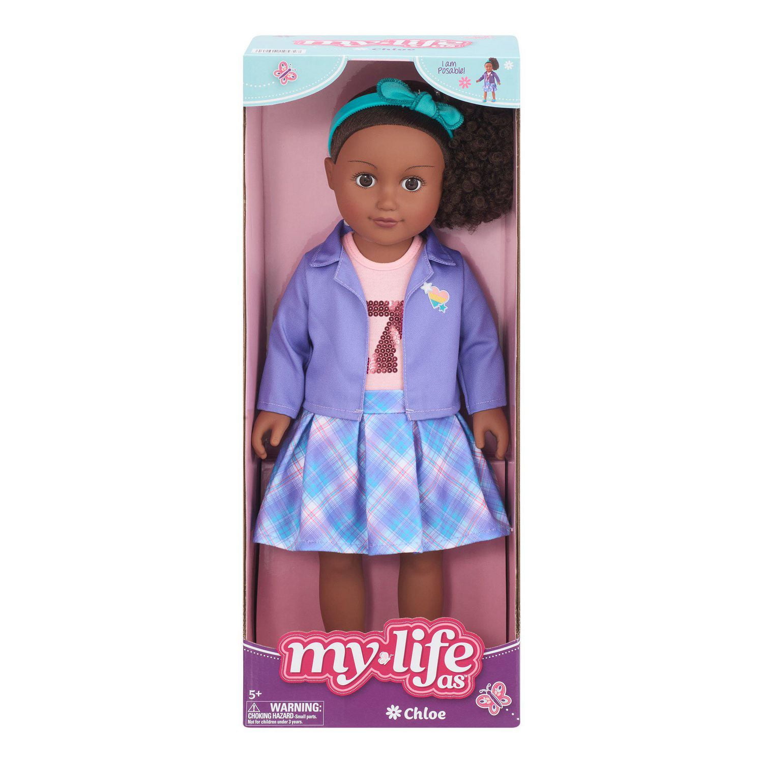 My Life As Chloe Poseable 18 Inch Doll Dark Brunette Hair Brown Eyes For children aged 5 and up. Walmart