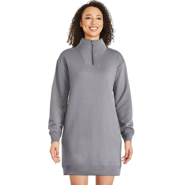 George Women's Quarter-Zip Fleece Dress 