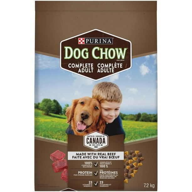 Purina(MD) Dog Chow(MD) Nourriture pour Chiens avec du Vrai Bœuf 7,2 kg