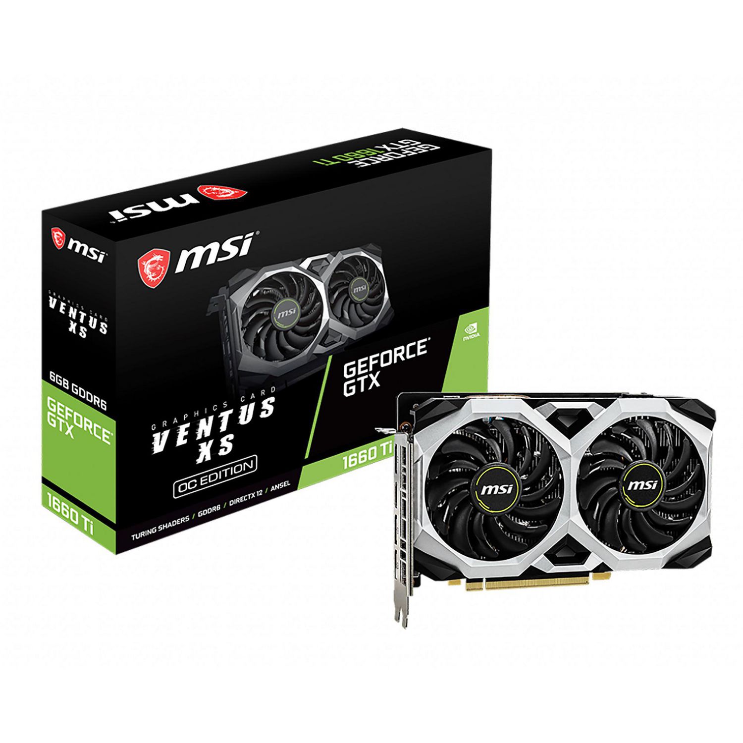 MSI GEFORCE GTX1650 VENTUS XS 4G OC GEFORCE GTX1650 グラフィックス