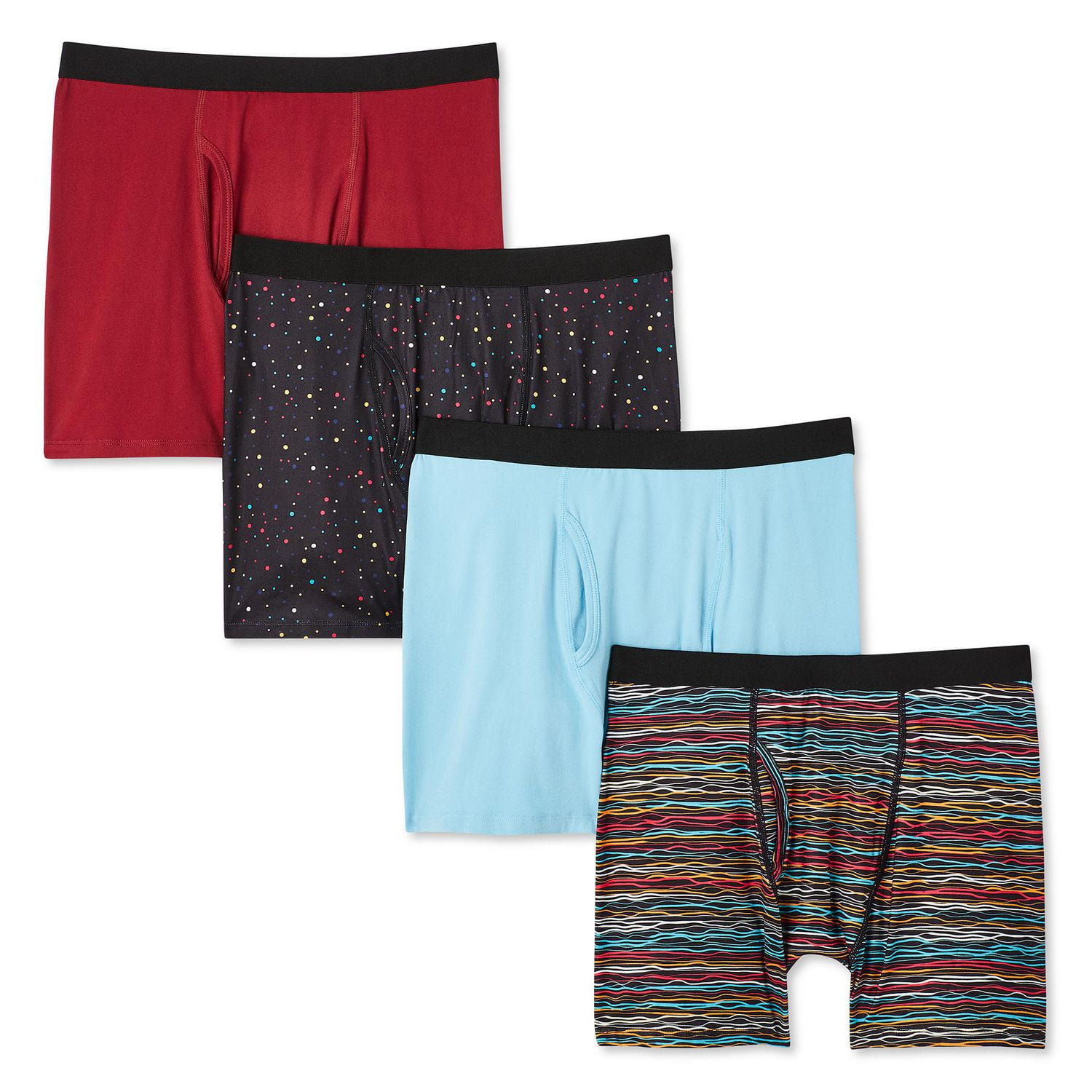 Athletic Works Men's Boxer Briefs 4-Pack