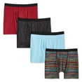 thumbnail image 1 of Athletic Works Men's Boxer Briefs 4-Pack, 1 of 1