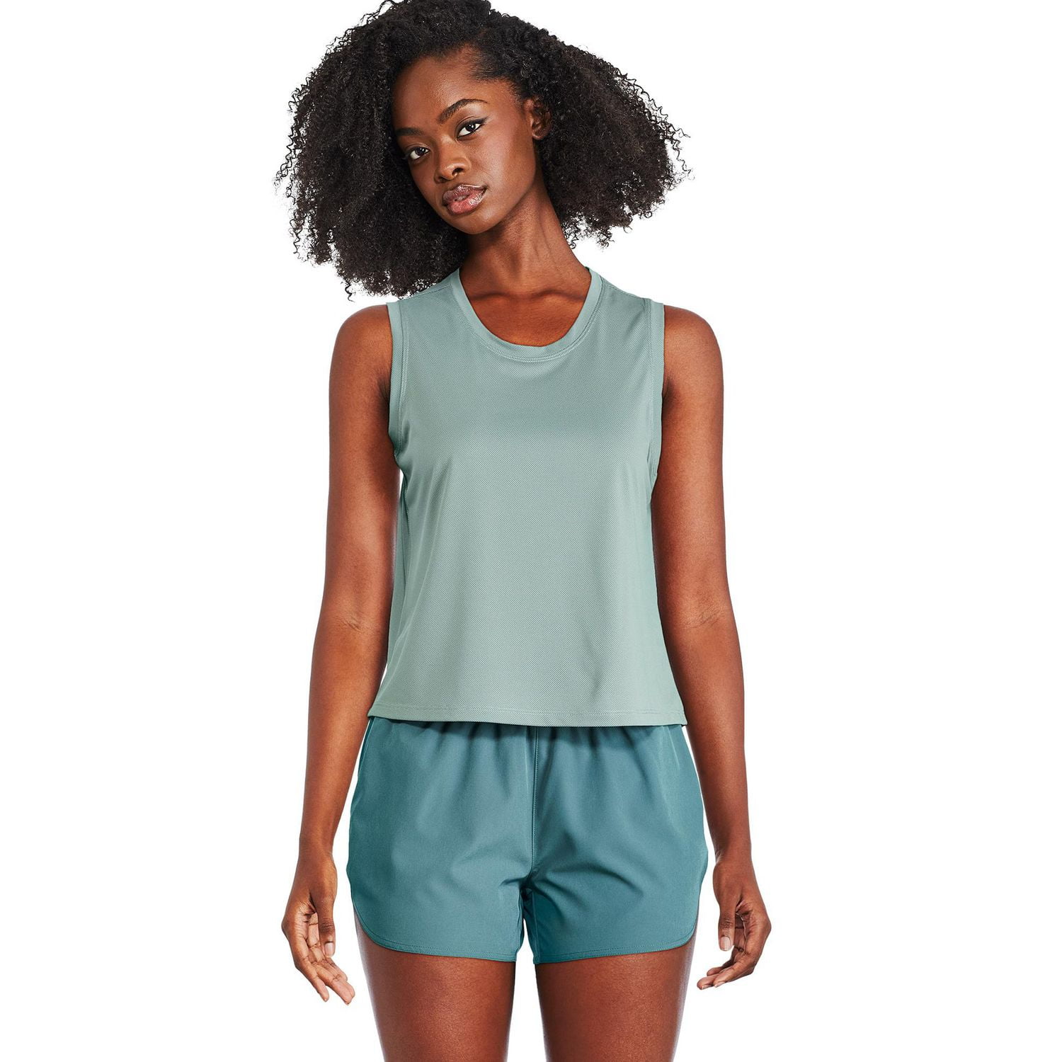 Débardeur à encolure ras du cou Athletic Works pour femmes Tailles TP–TTG