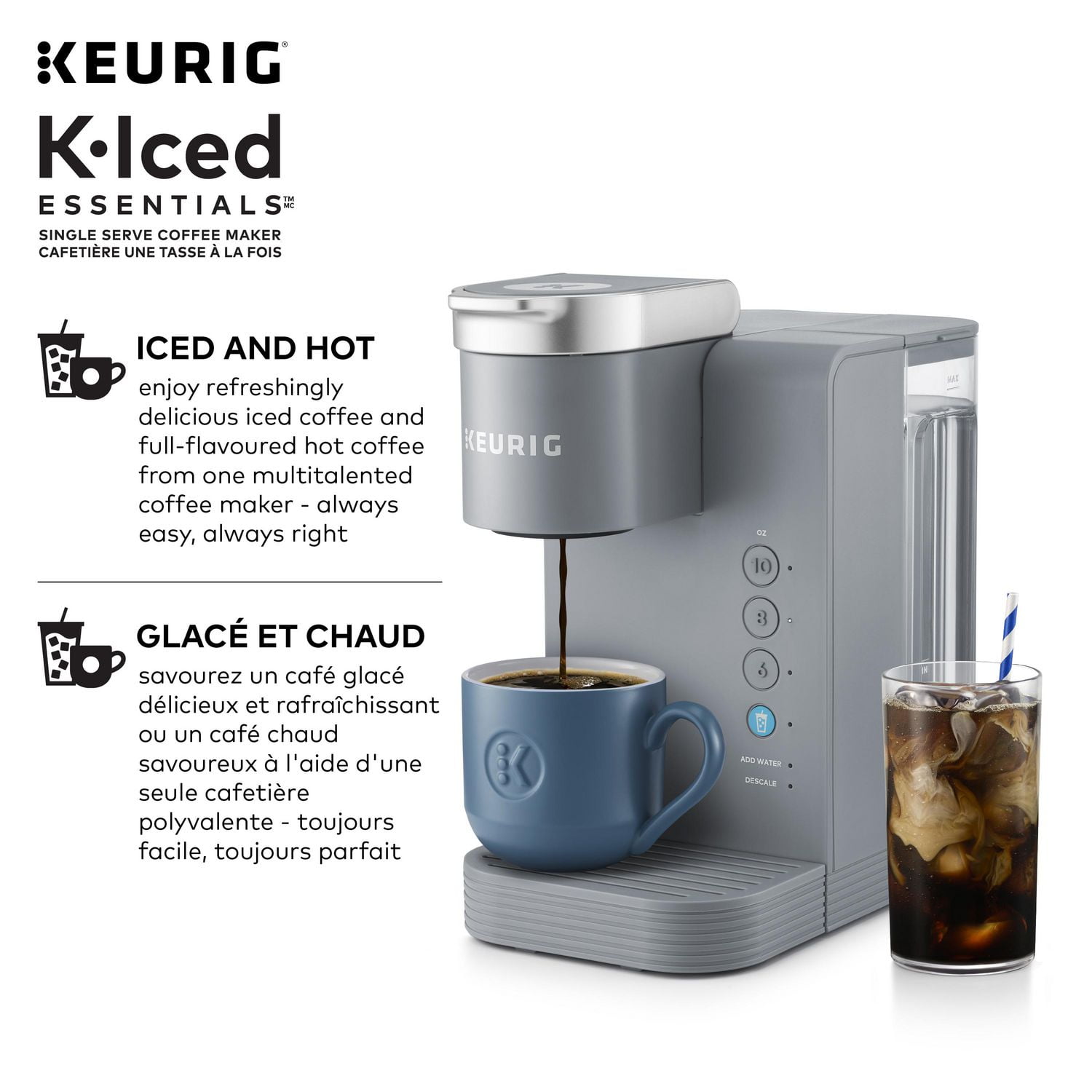Keurig® K-Iced Essentials™ Single Serve Coffee Maker, 3 CUP SIZES