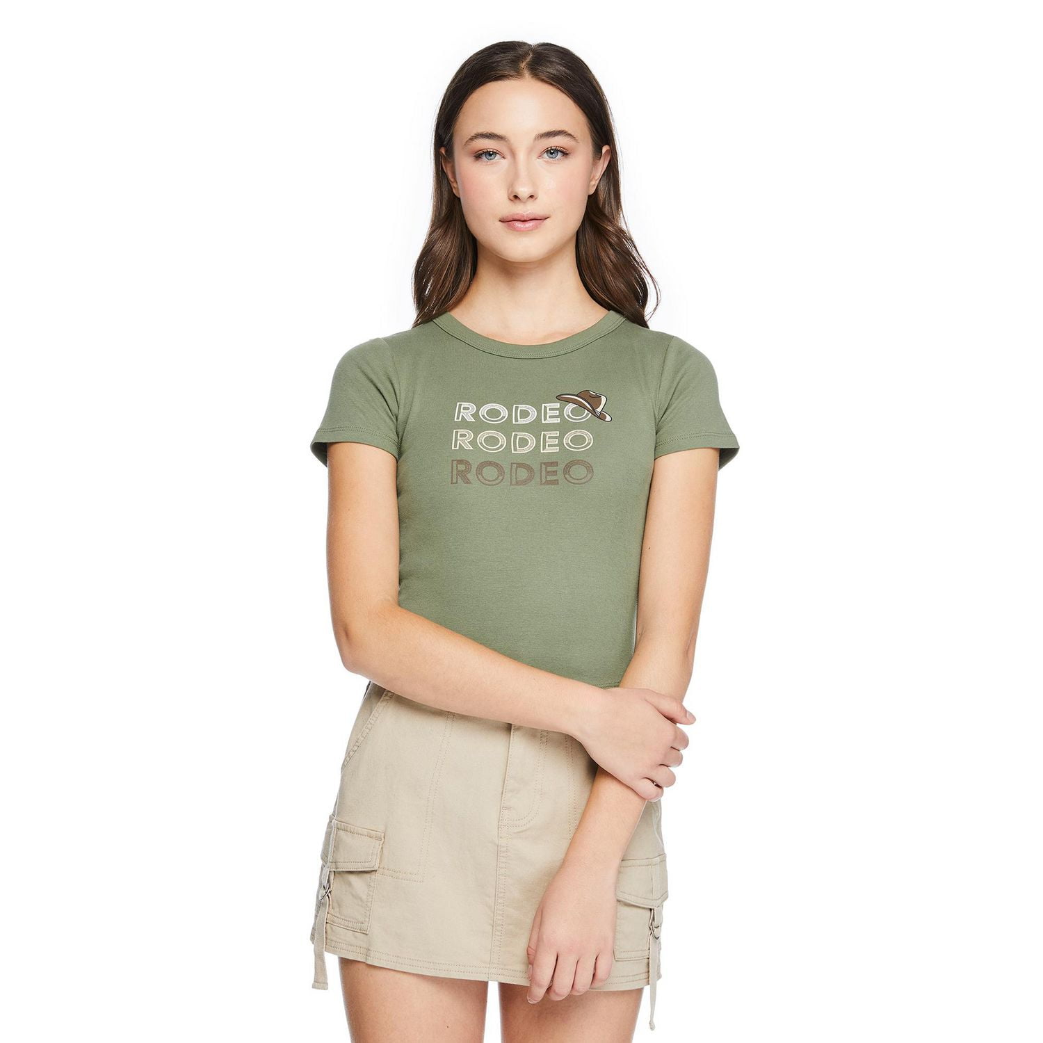 T-shirt à manches courtes No Boundaries pour femmes