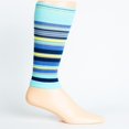 thumbnail image 1 of Stripe Navy + Teal Cotton Compression Sleeve, 1 of 3