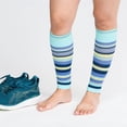 thumbnail image 3 of Dr. Johnny's Stripe Navy + Teal Cotton Compression Sleeve, 3 of 3