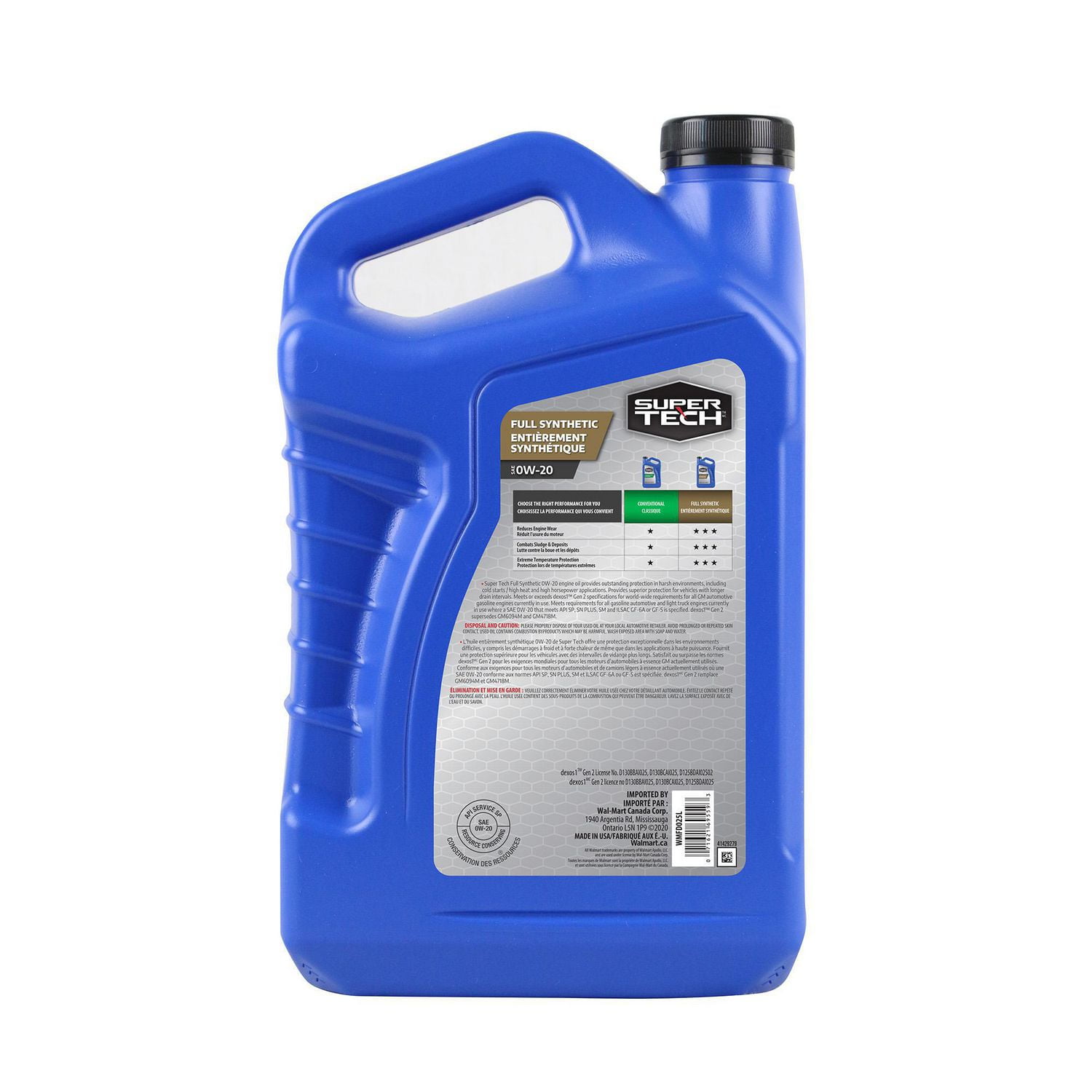 Super Tech Full Synthetic 0W20 Motor Oil, 5 L - Walmart.ca