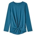 thumbnail image 1 of Athletic Works Girls' Long Sleeve Front Tie Tee, 1 of 2