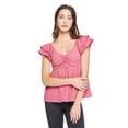 thumbnail image 1 of No Boundaries Women's Babydoll Tee, 1 of 6