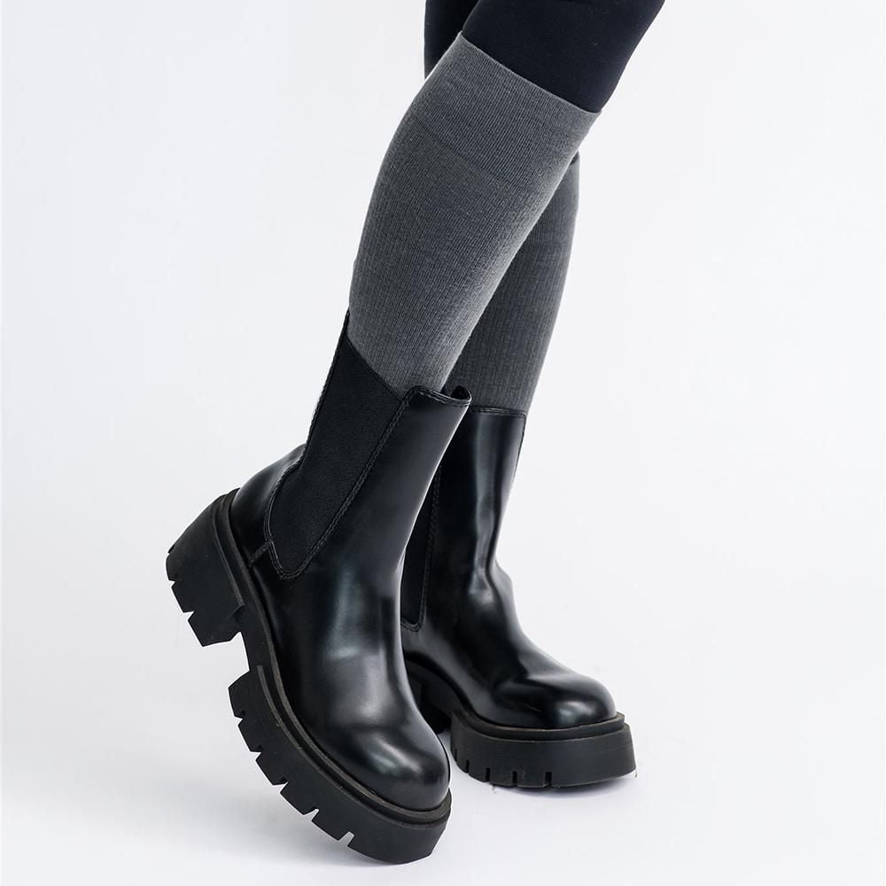 Dr. Johnny's Solid Grey Cotton Compression Socks