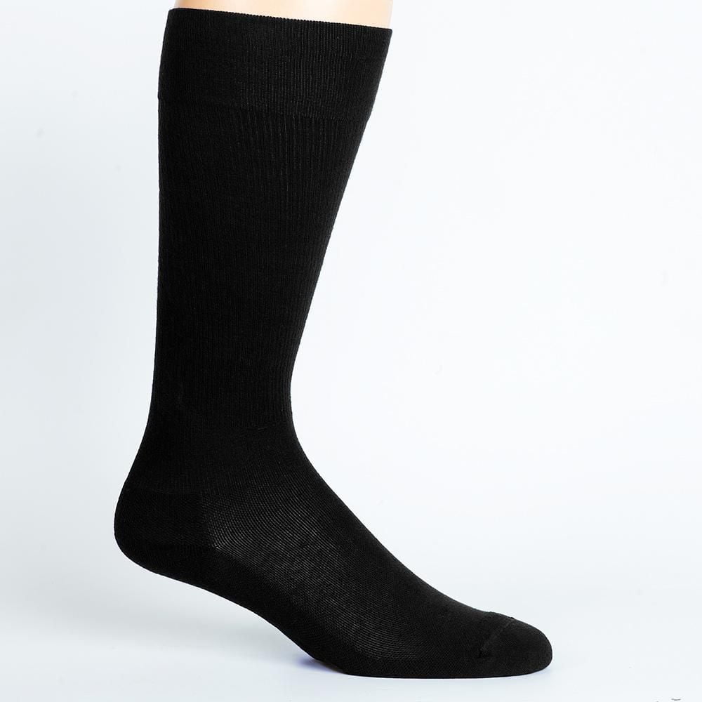 Dr. Johnny's Solid Black Cotton Compression Socks