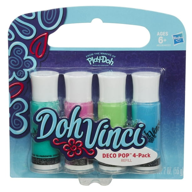 DohVinci - Assortiment de 4 tubes Deco Pop (couleurs froides)