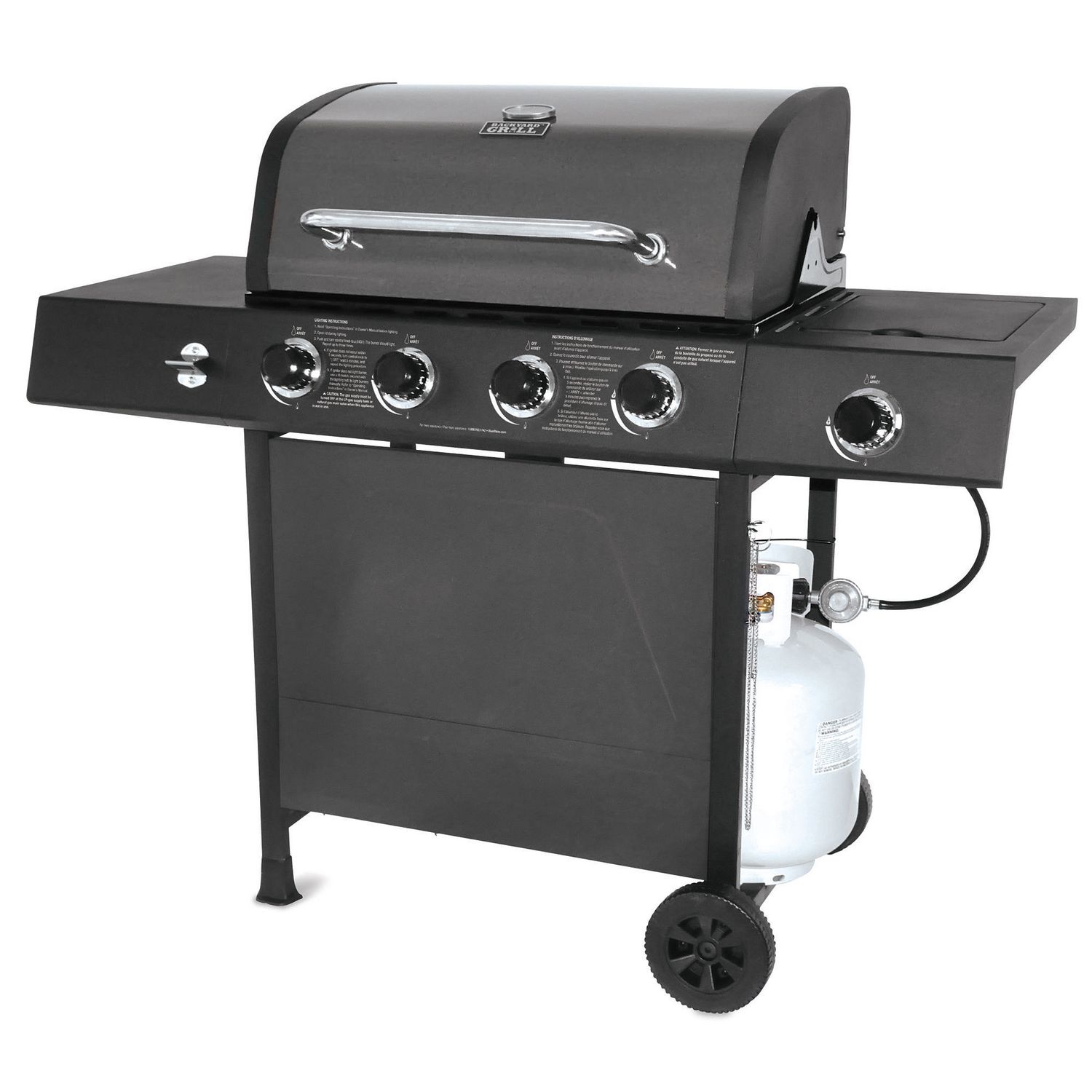 Master Forge 4-Burner 48,000-BTU Gaz BBQ Black GBC22491L-C RONA ...