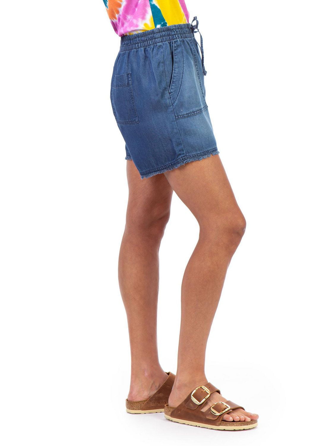 Jordache Women's Fray Hem Pull on Short