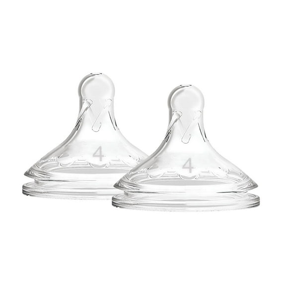 Dr. Brown's Natural Flow® Options+™ Wide-Neck Bottle Nipple 2 pack Level 4, 2 Pack