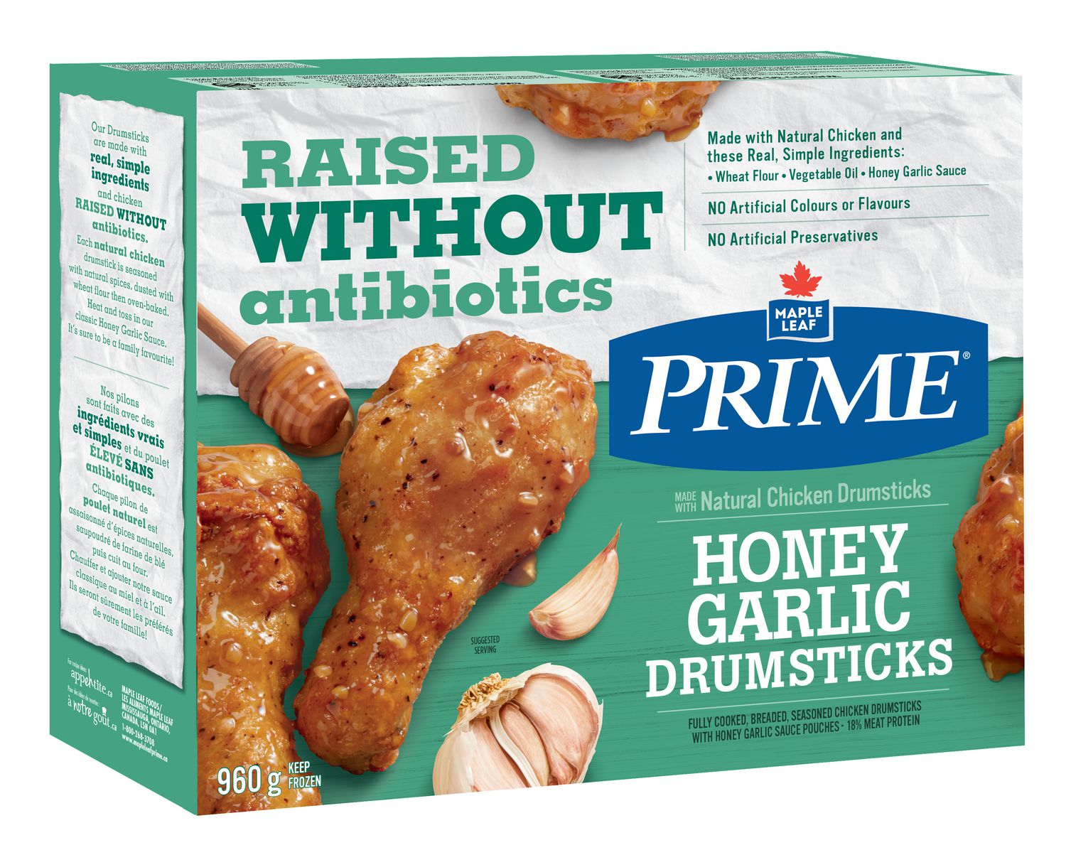 Maple Leaf Prime® Organic Chicken Wings, Drumettes and Winglets