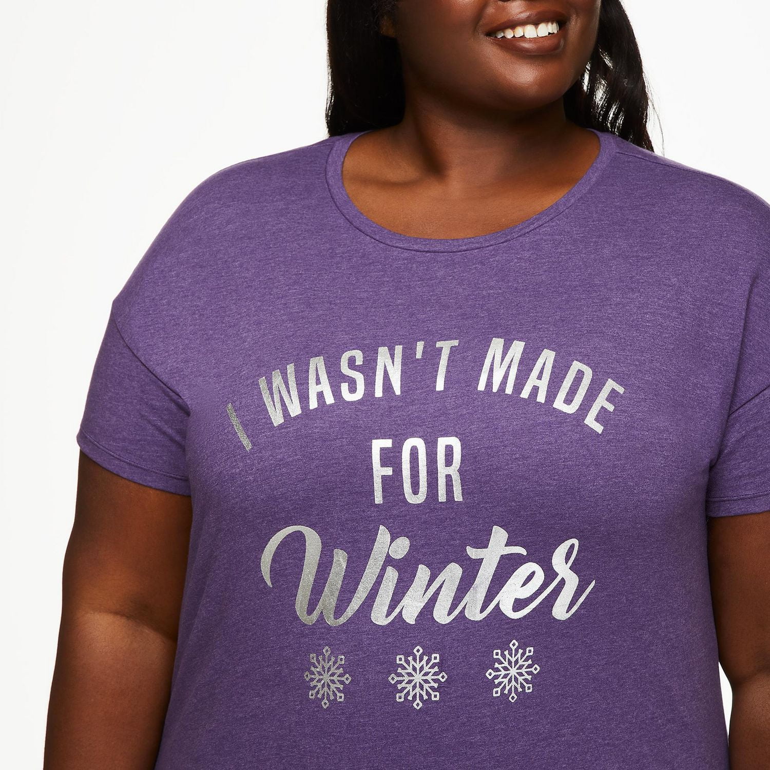 Chemise de nuit à manches courtes George Plus pour femmes