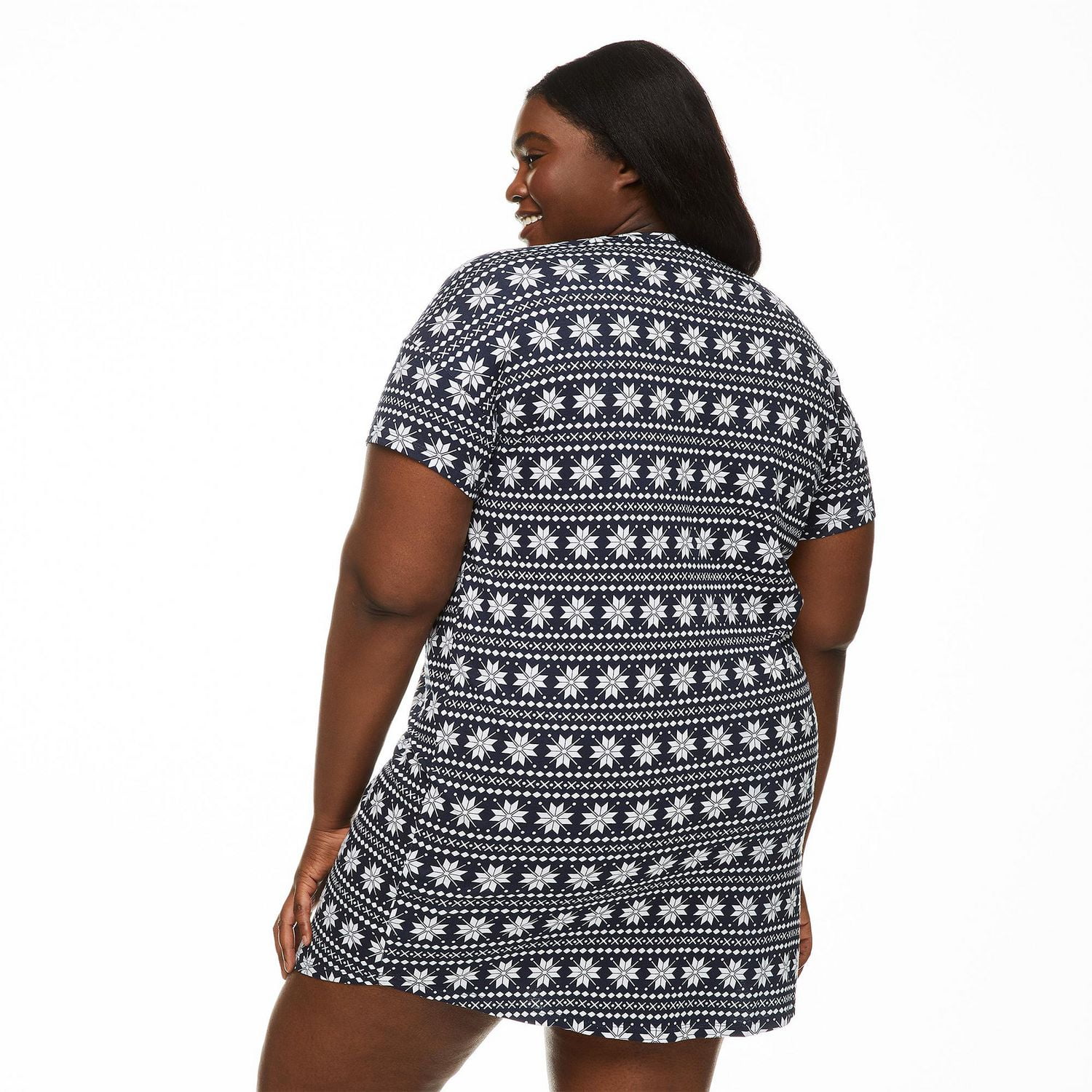 Chemise de nuit à manches courtes George Plus pour femmes