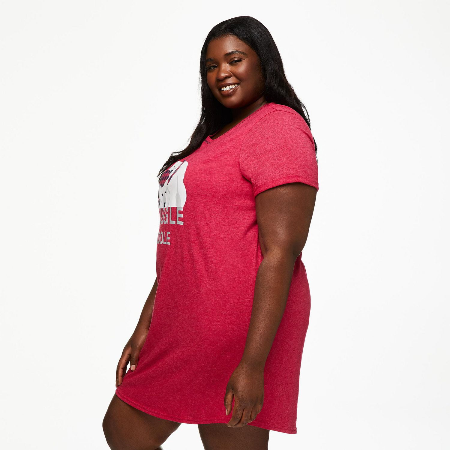 George Plus Women's Rolled Sleeve Nightshirt