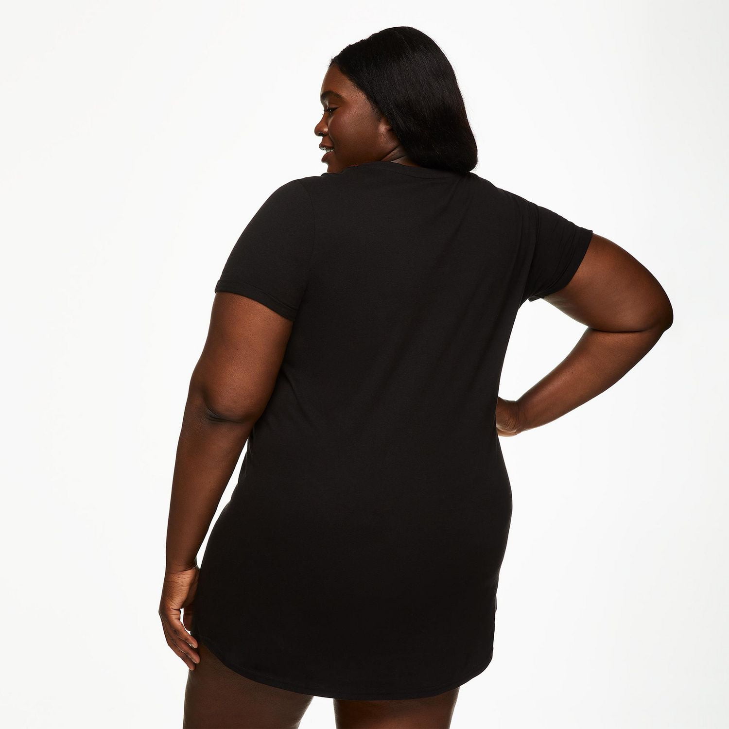 George Plus Women's Rolled Sleeve Nightshirt