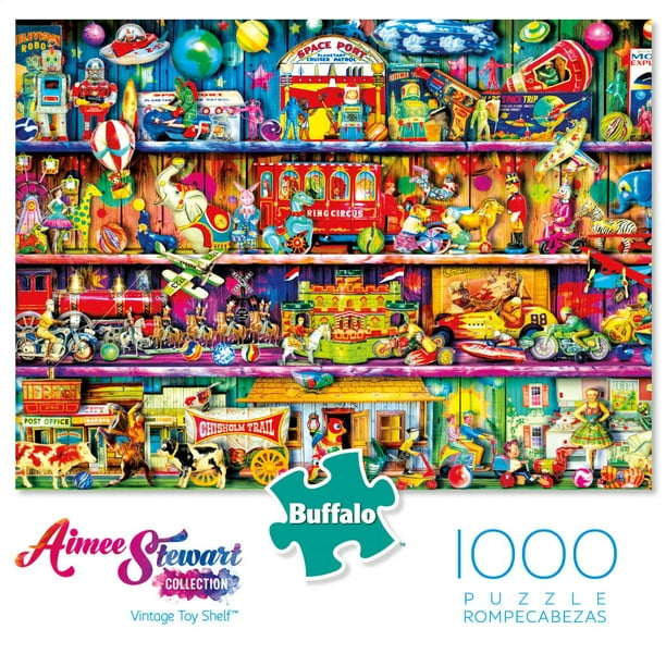 Casse-tête 1000 Piece Aimee Stewart Vintage Toy Shelf Jigsaw de Buffalo Games