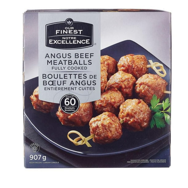 Our Finest Fully Cooked Angus Beef Meatballs Walmart.ca