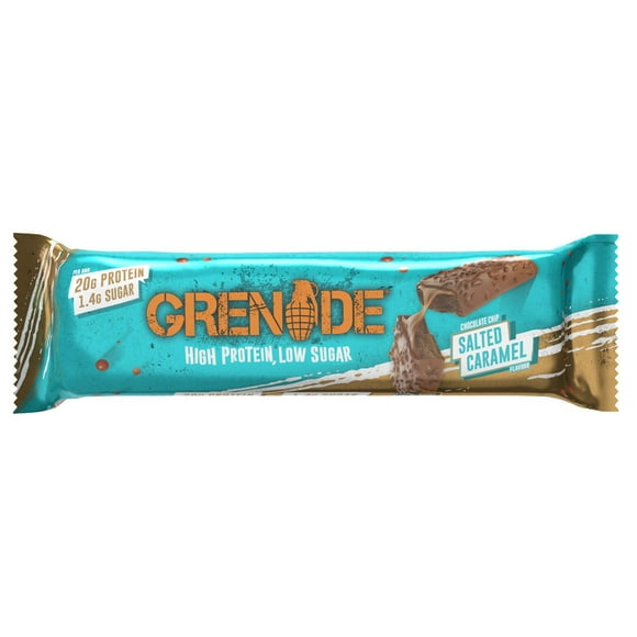 Grenade Barre Protéinée Caramel Salé aux Pépites de Chocolat Barre de 60g