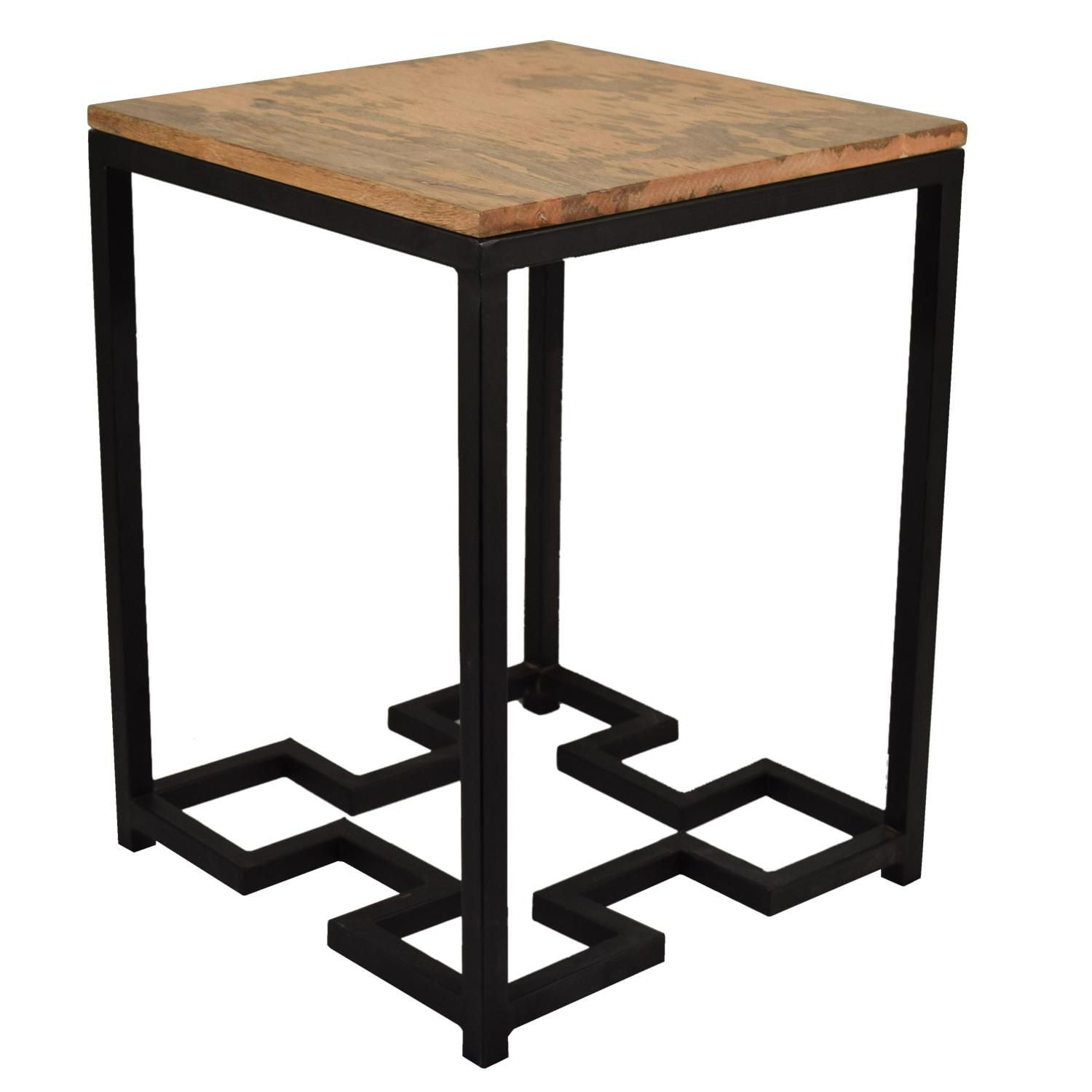 hometrends Black Finish Iron and Wood Table Walmart Canada