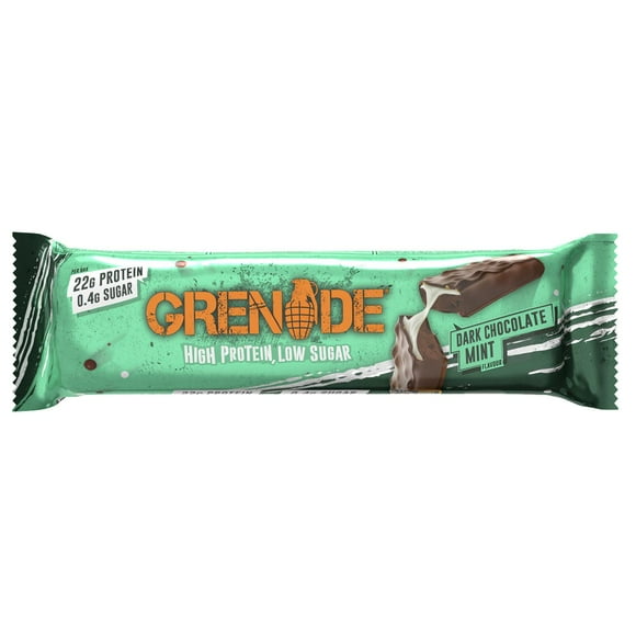 Grenade Barre Protéinée Chocolat Noir Menthe Barre de 60g