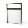 thumbnail image 4 of Cielo by Bestar Full Wall Bed in Oak Barrel and White, 4 of 9