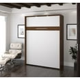 thumbnail image 2 of Cielo by Bestar Full Wall Bed in Oak Barrel and White, 2 of 9