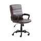 thumbnail image 1 of Mainstays Bonded Leather Mid-Back Manager's Office Chair, Bonded Leather Upholstery, 1 of 6